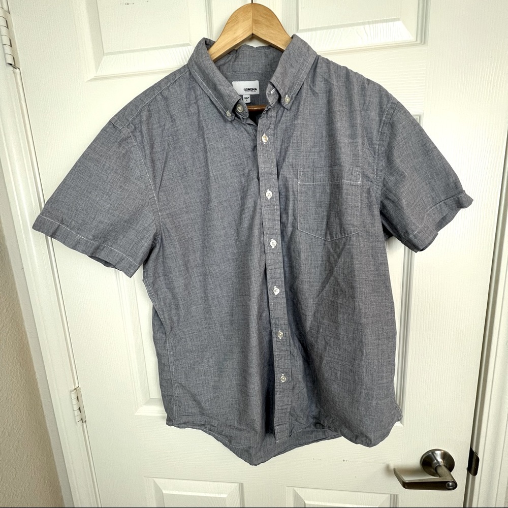 Gray Button Down Shirt